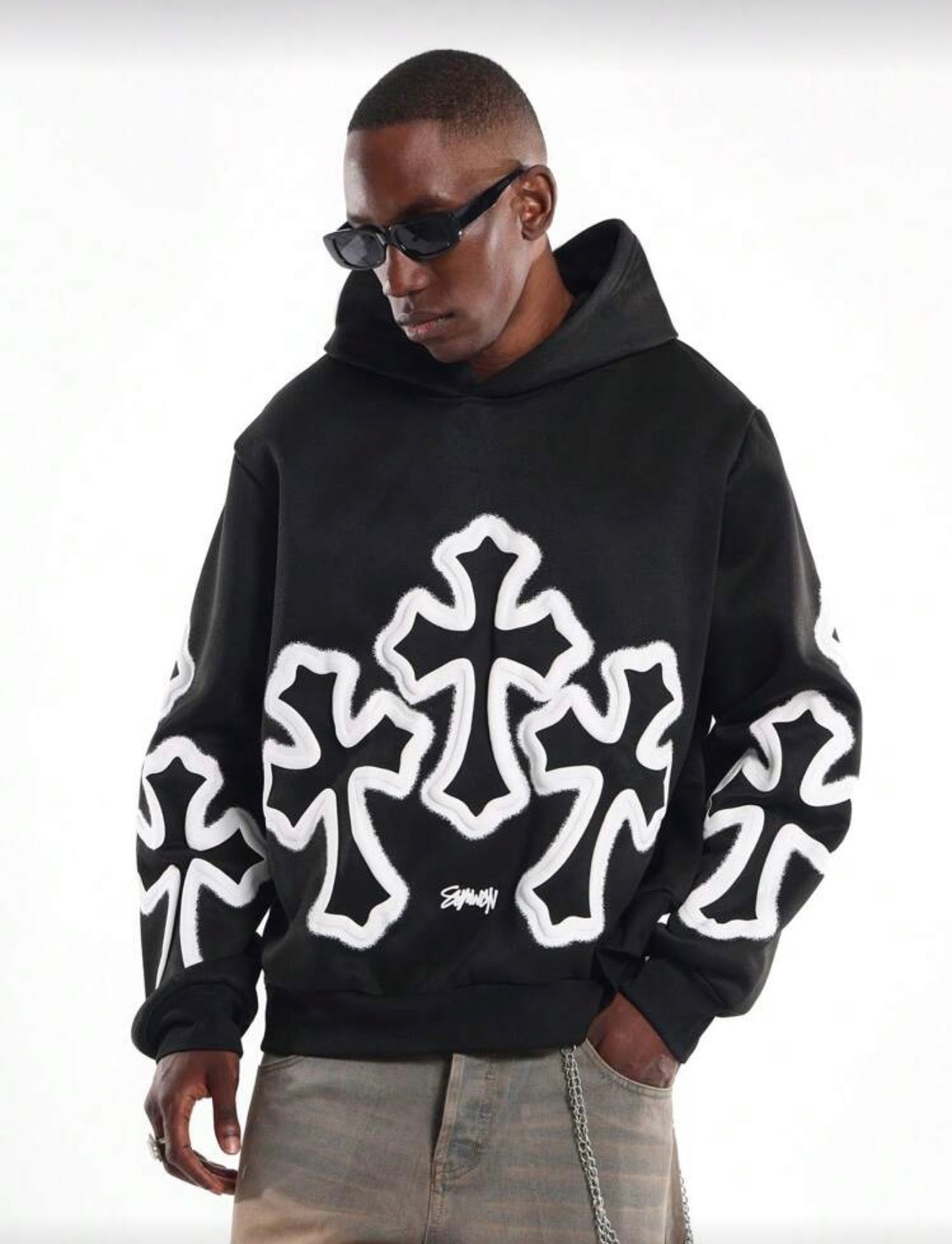 TRIPPLE CROSS HOODIE