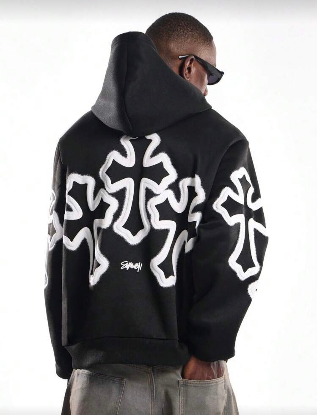 TRIPPLE CROSS HOODIE