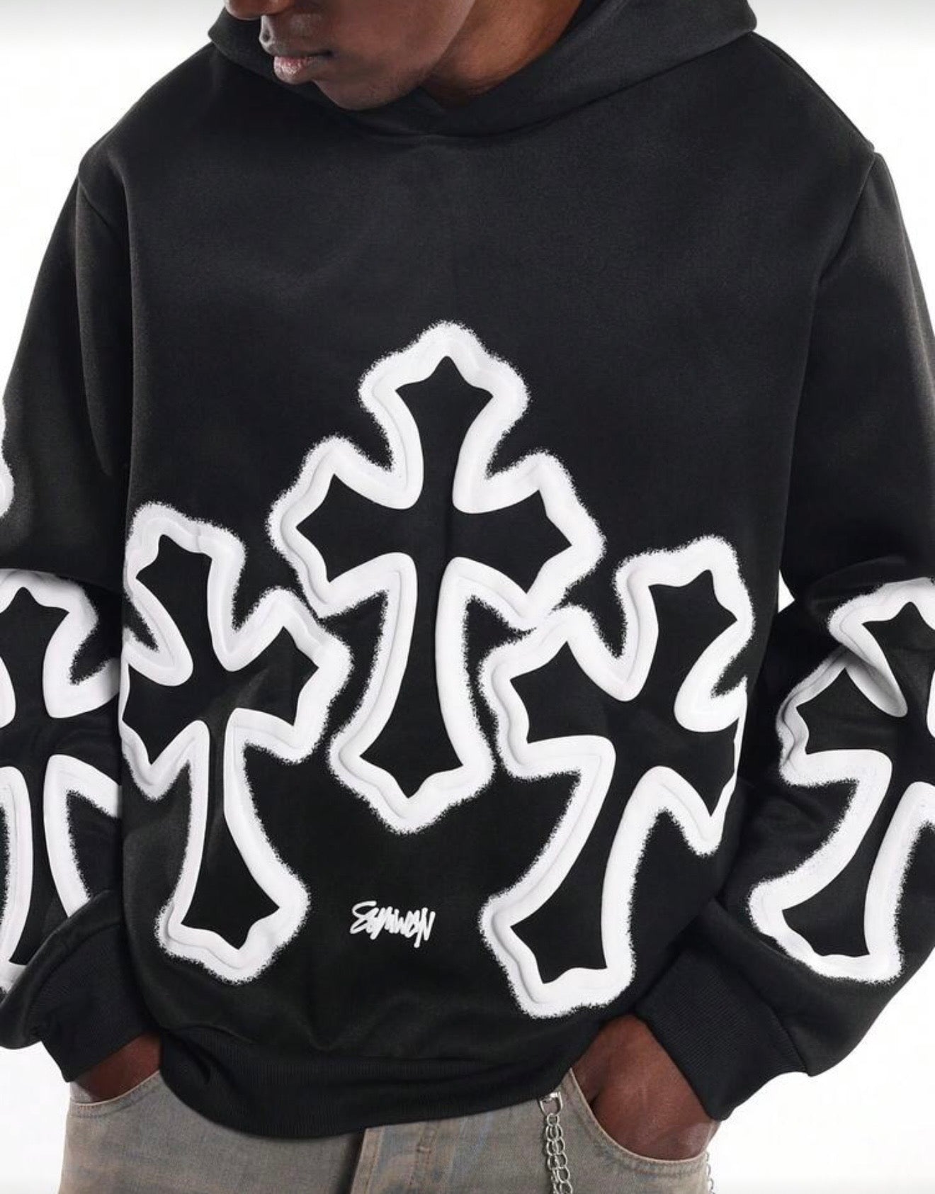 TRIPPLE CROSS HOODIE
